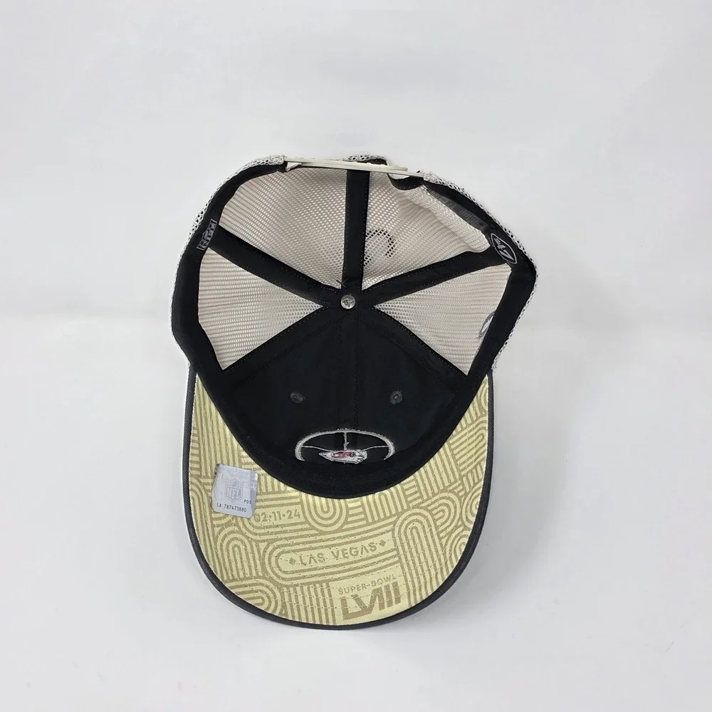 Kansas City Chiefs '47 Trucker Hat Cap Super Bowl 48 LVIII NFL‎ Patch Charcoal